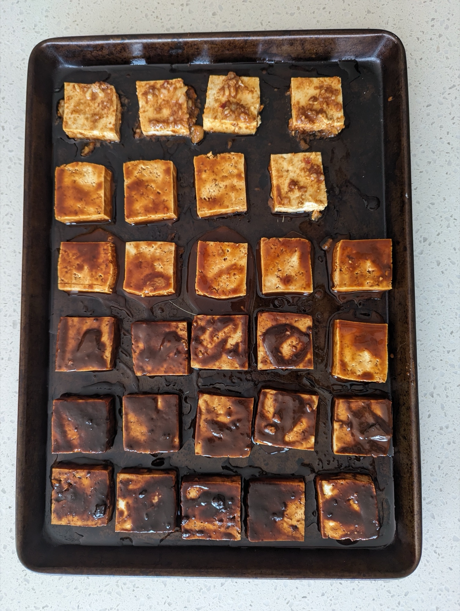 Marinated tofu